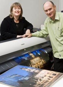 Steve and Carolyn Johnston in Print Mint, Adelaide